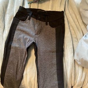 black and grey jeans